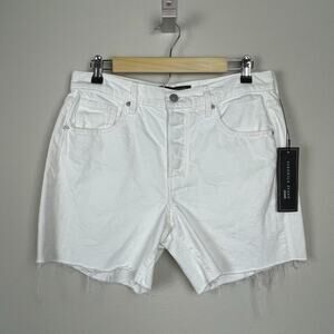 Veronica Beard Shiloh Cutoff Shorts Size‎ 28 Mid-Length Button Fly NWT